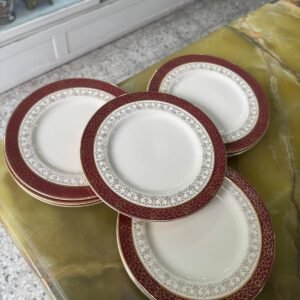 Juego de 12 platos de pan o postre ingleses