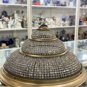 Plafón cristal de roca con bronce