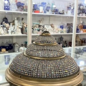Plafón cristal de roca con bronce