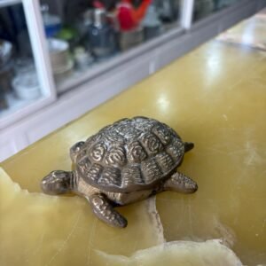 Tortuga cenicero de bronce