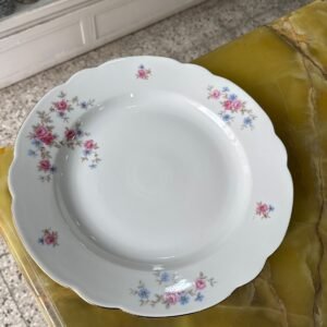Fuente redonda porcelana verbano