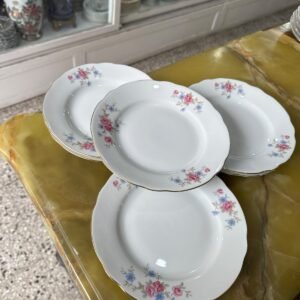 Juego de 6 platos de postre porcelana verbano