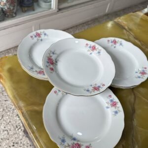 Juego de 6 platos de postre porcelana verbano