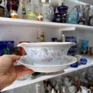 Salsera con fuente porcelana tsuji