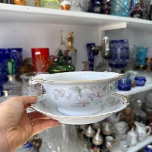 Salsera con fuente porcelana tsuji