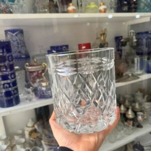 Exquisita hielera de cristal súper tallado