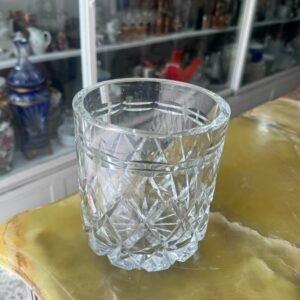 Exquisita hielera de cristal súper tallado