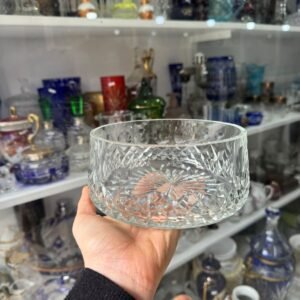 Centro de mesa de cristal súper tallado