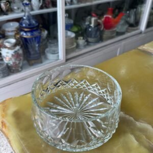 Centro de mesa de cristal súper tallado