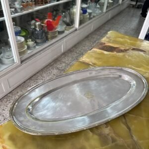 Fuente oval grande platería