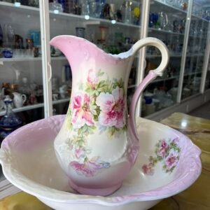 Jofaina con aguamanil de porcelana