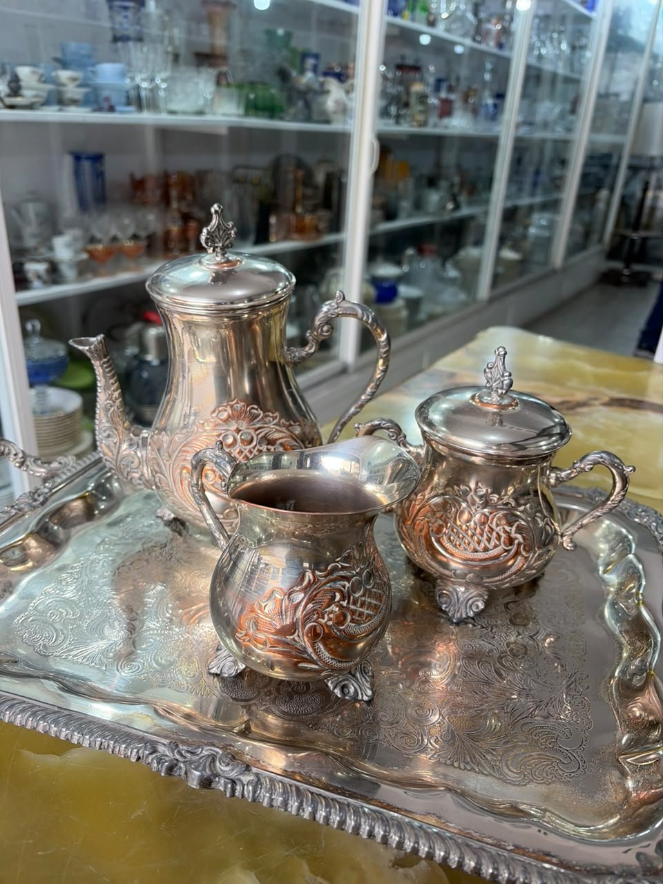 Servicio de café platería