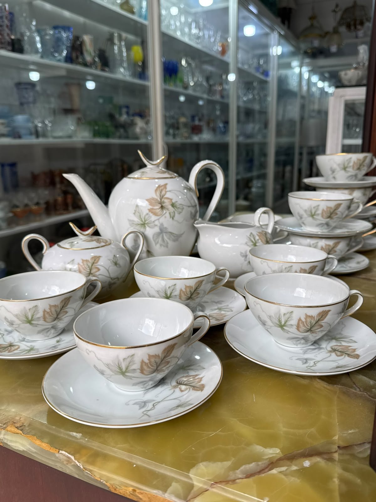 Juego de té porcelana tsuji completo para 12 personas - Imagen 3