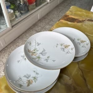 Juego de 9 platos playos porcelana tsuji