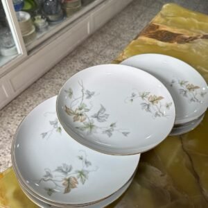 Juego de 9 platos playos porcelana tsuji