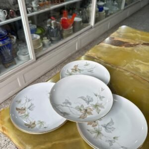 Juego de 10 platos de postre porcelana tsuji