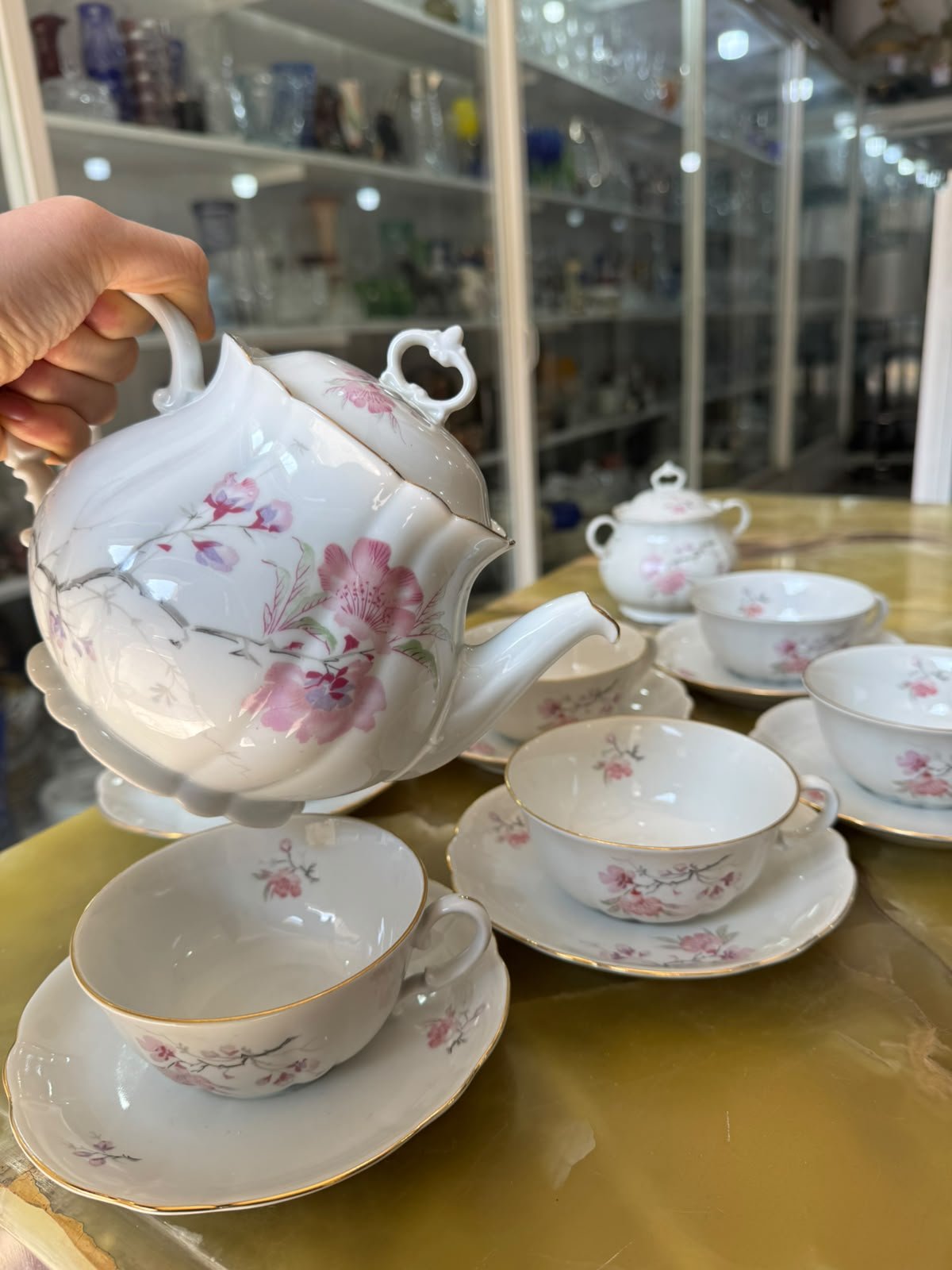 Juego de té porcelana verbano para 6 personas - Imagen 6