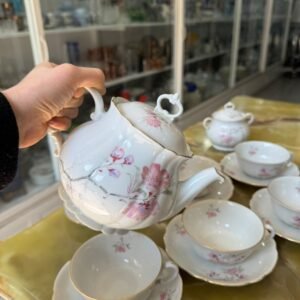 Juego de té porcelana verbano para 6 personas