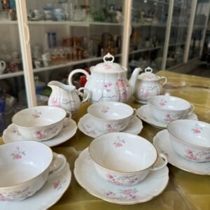 Juego de té porcelana verbano para 6 personas