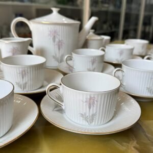Juego de té porcelana verbano completo para 11 personas