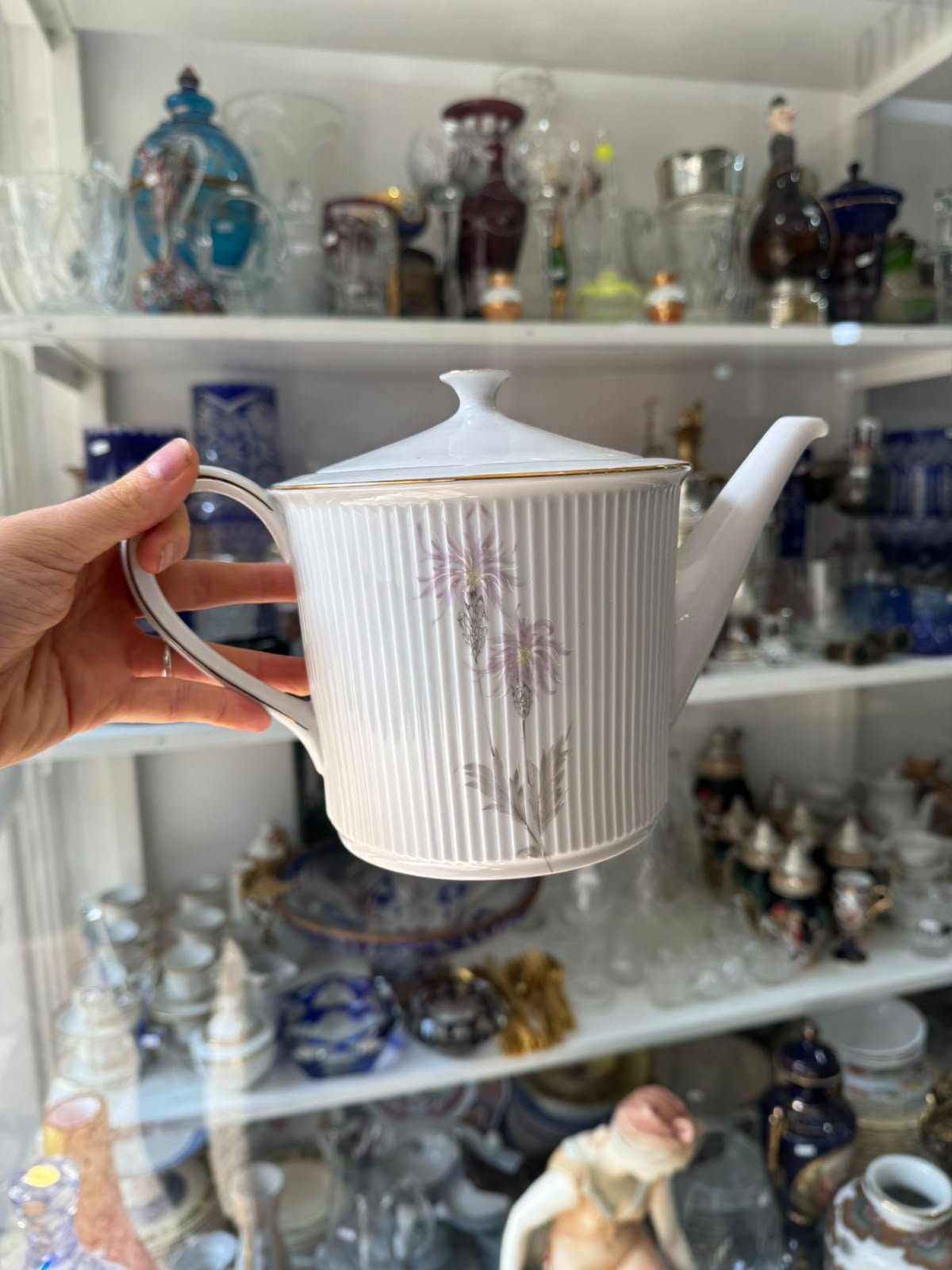 Juego de té porcelana verbano completo para 11 personas - Imagen 2
