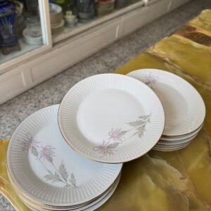 Juego de 12 platos de postre o pan porcelana verbano
