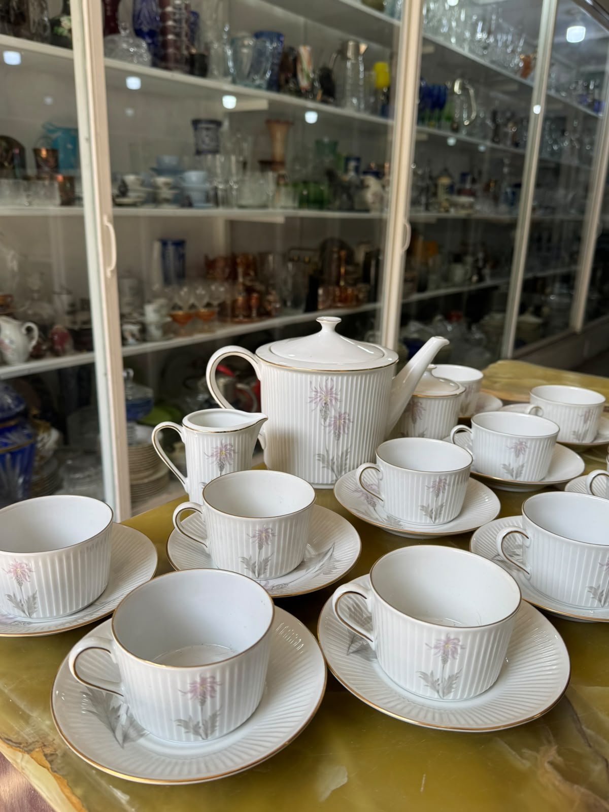 Juego de té porcelana verbano completo para 11 personas - Imagen 4