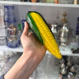 Adorno estilo murano con forma de choclo